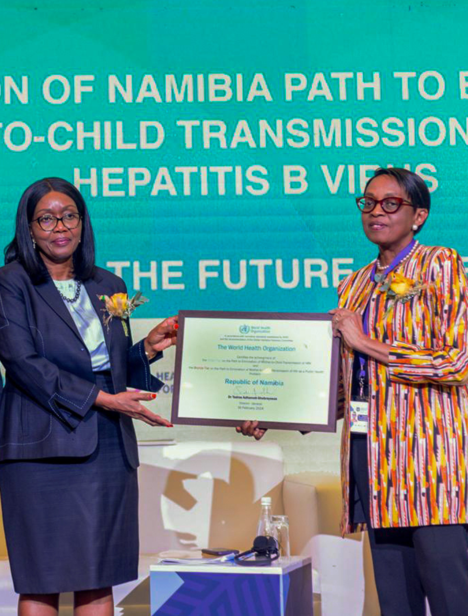 World Health Organization Awards Namibia For Near Elimination Of All Childbirth Transmission Of HIV And Hepatitis B