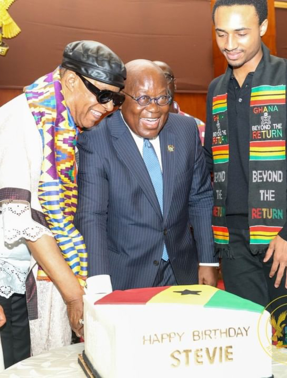 Stevie Wonder Celebrates 74th Birthday With Ghanaian Citizenship