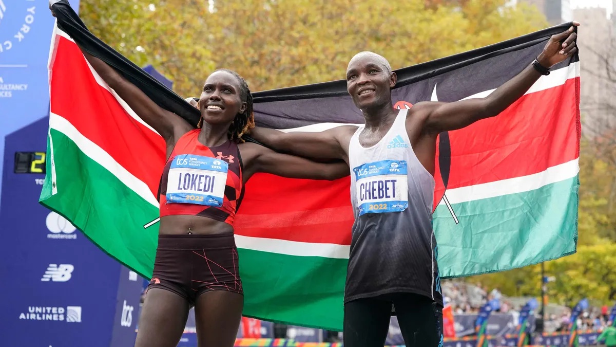 Evans Chebet And Sharon Lokedi Of Kenya Sweep The New York City Marathon, Both Finish First!