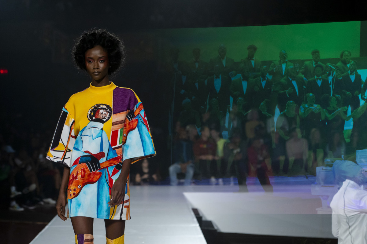 Pyer Moss Integrates 'Sankofa' prints in a collection with Reebok